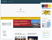 Tablet Screenshot of hansetouristik.de